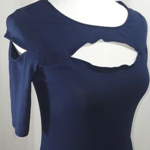 Heart & Hips Navy Blue Blouse